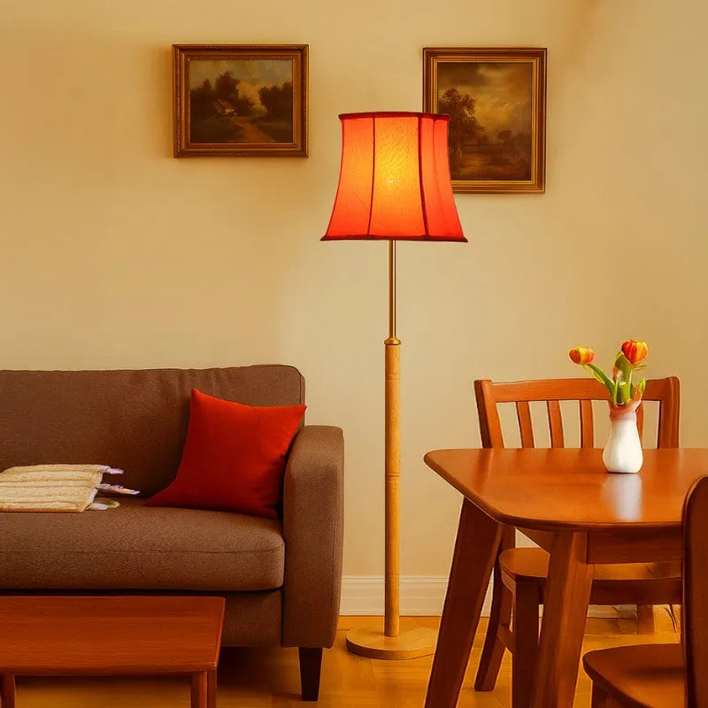 Horizon Beam Wooden Floor Lamp - Orange media 3