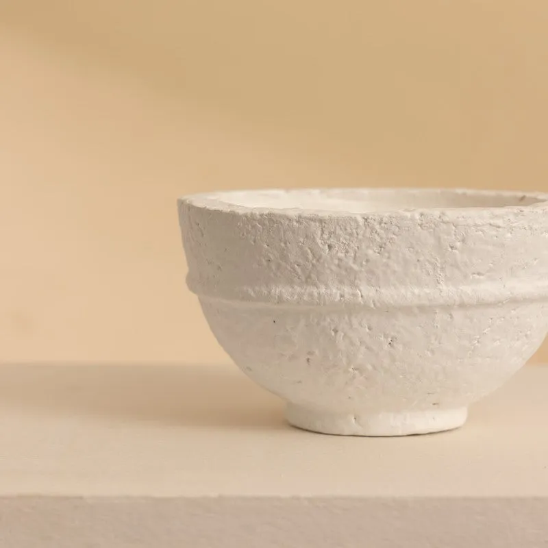 Fig Living Paper Mache Bowl - 001 (Off-White) media 7