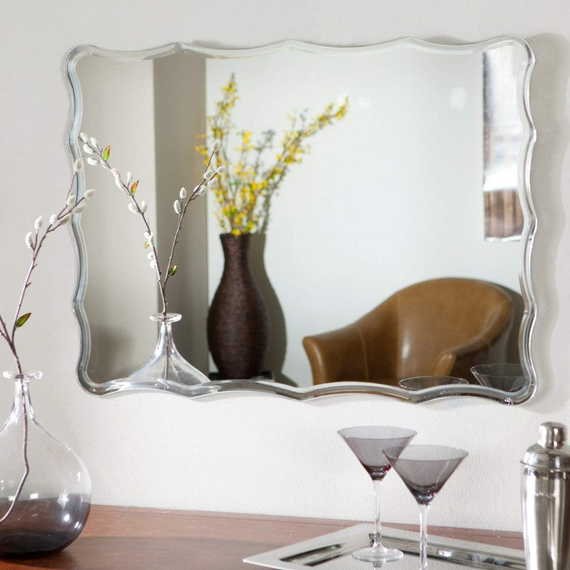 Opularch Glass Frameless Wall Mirror
