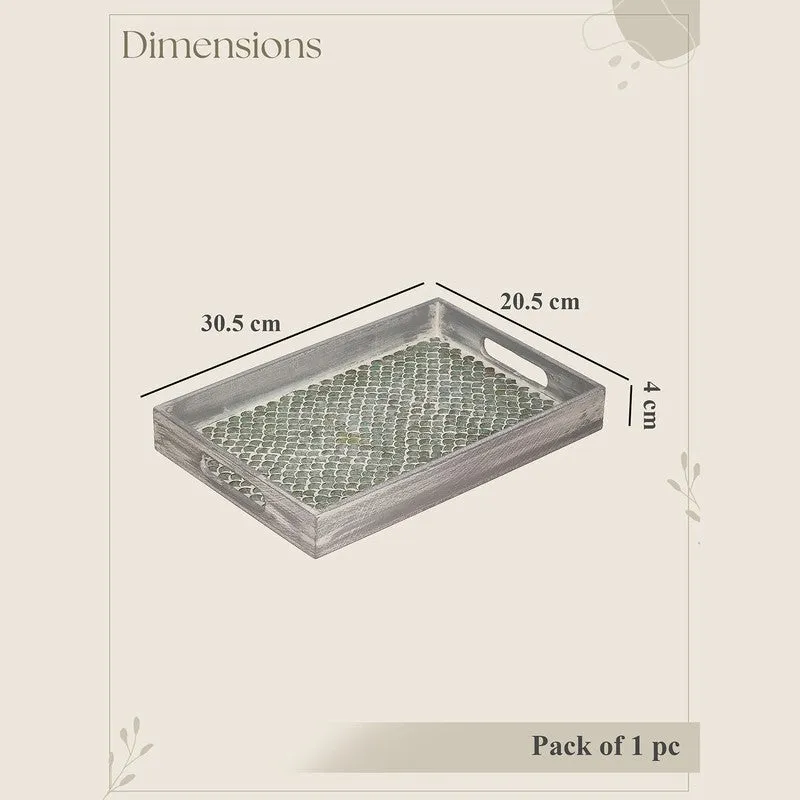Pale Green Mosaic Serving Tray media 6