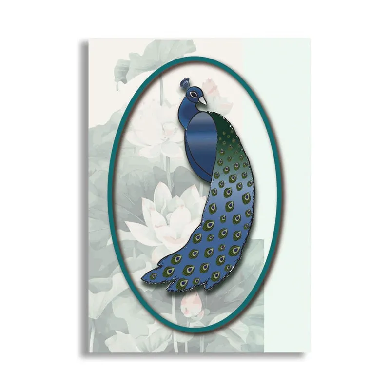 Peacock Portrait Wall Art media 5