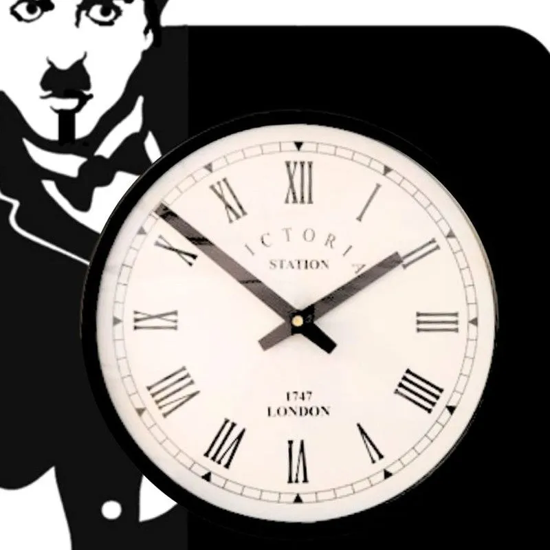 Charlie Steel Analog Wall Clock - Black media 5