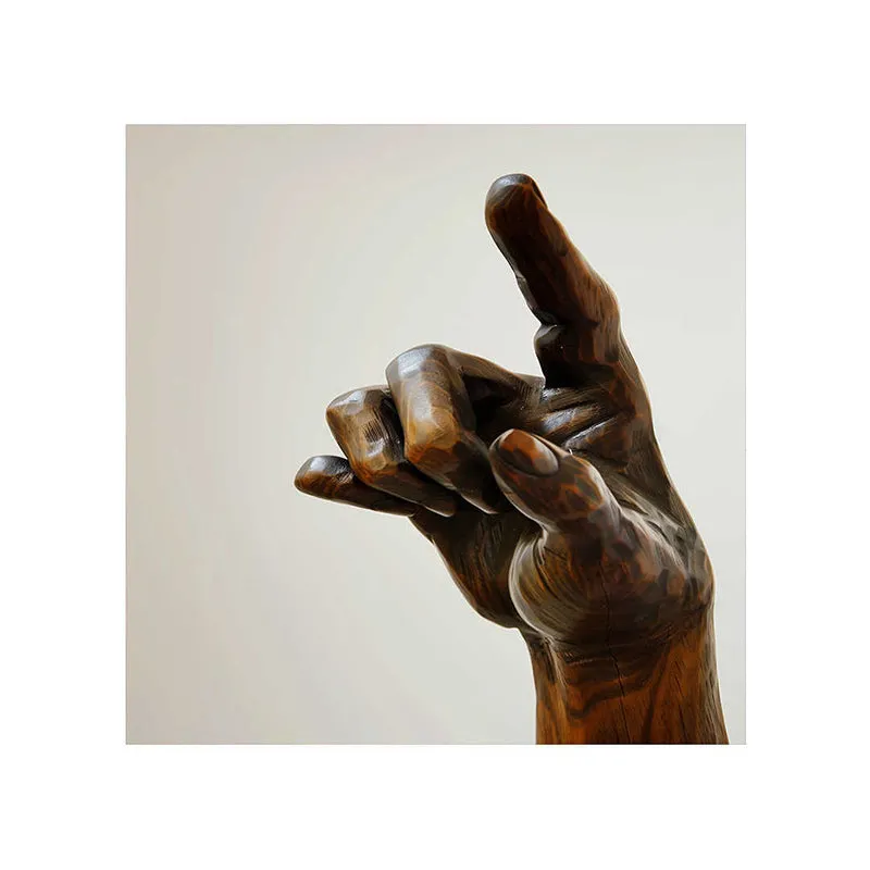 Wooden Hand Wall Painting media 5