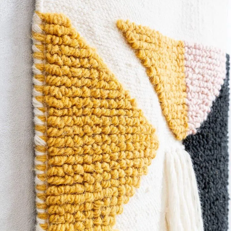 Qiana Abstract Woven Wool Wall Hanging media 3