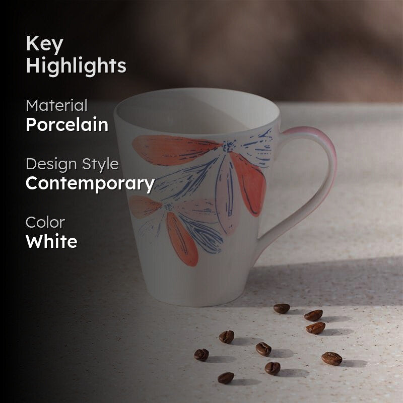 Udana Porcelain Coffee Mug (325 mL) media 2