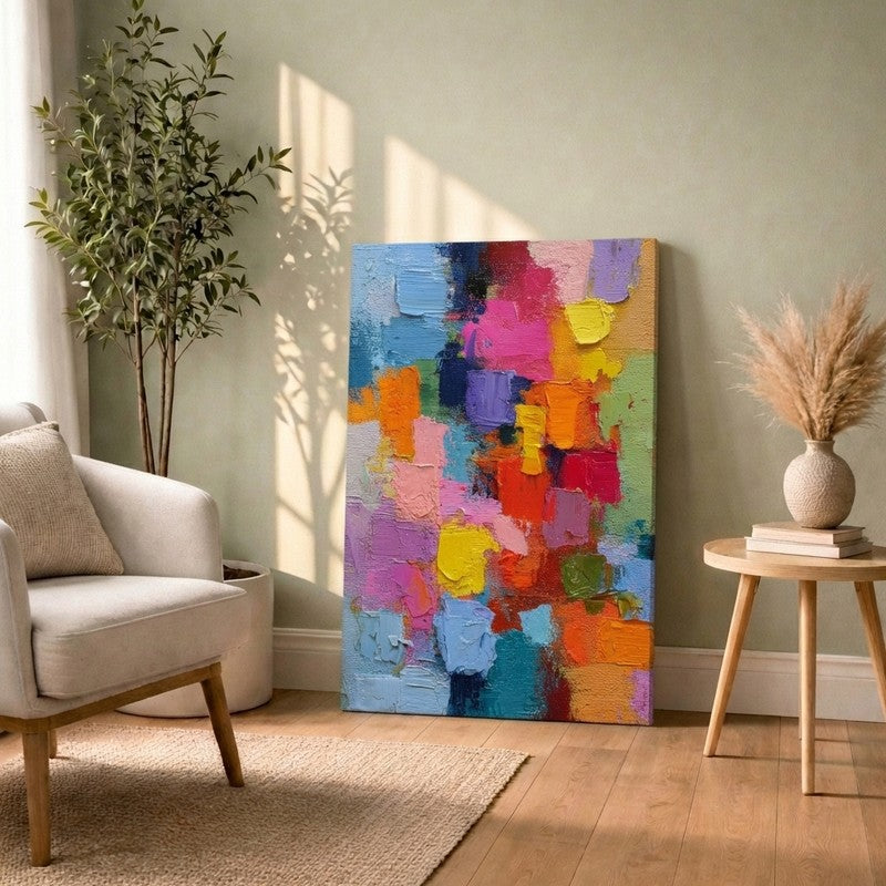 Bold Spectrum Fusion Canvas Wall Art