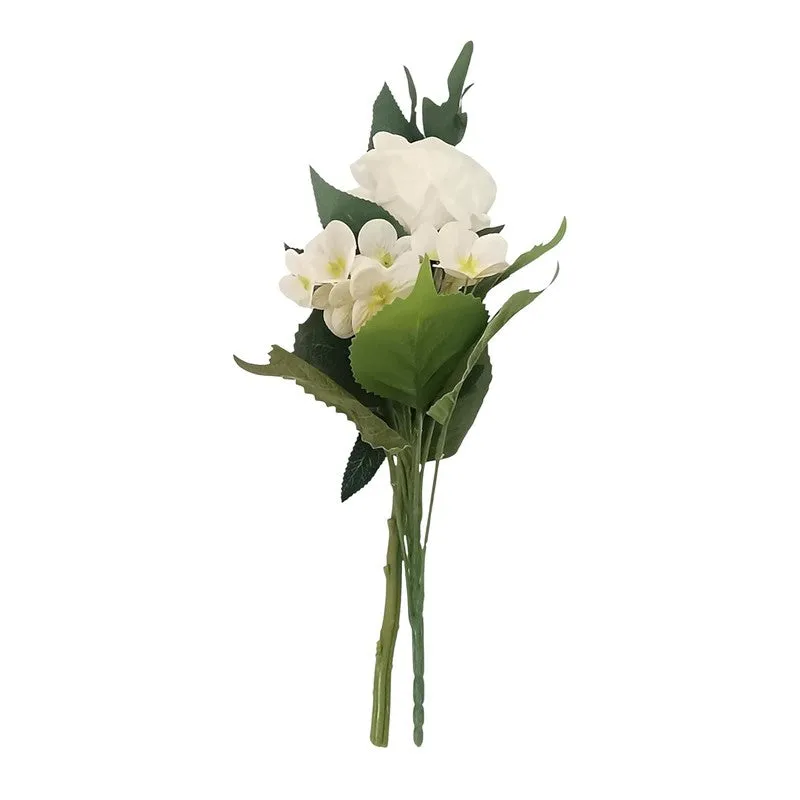 Bloomelle Artificial Flowers Bunch - White media 7