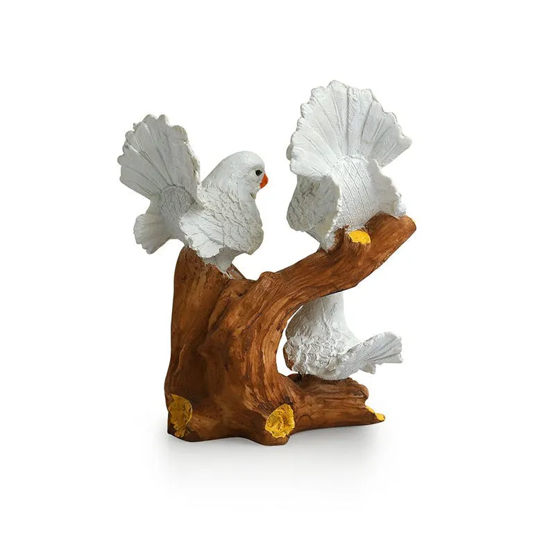 Turtle Dove Fam Resin Showpiece media 4