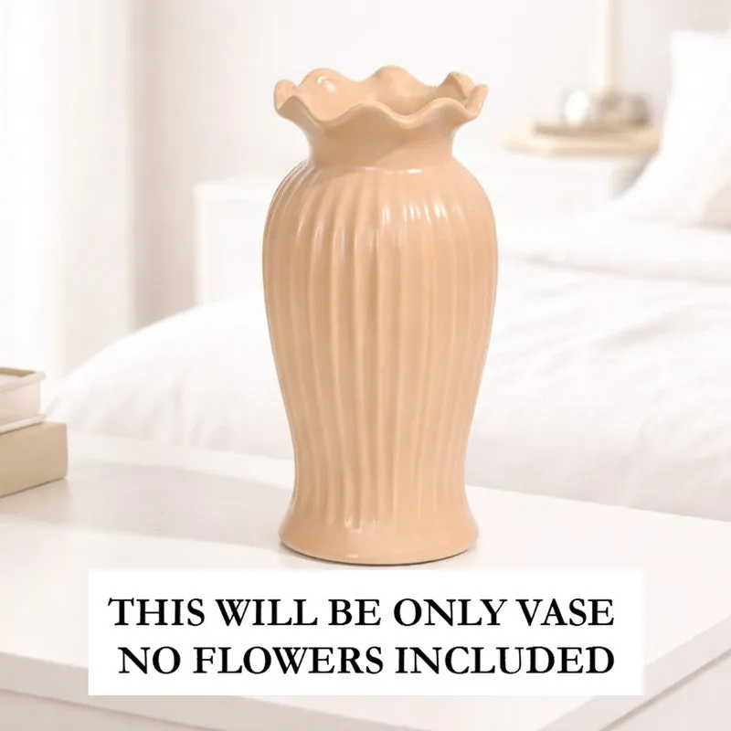 Mist Maven Ceramic Vase - Coffee media 4