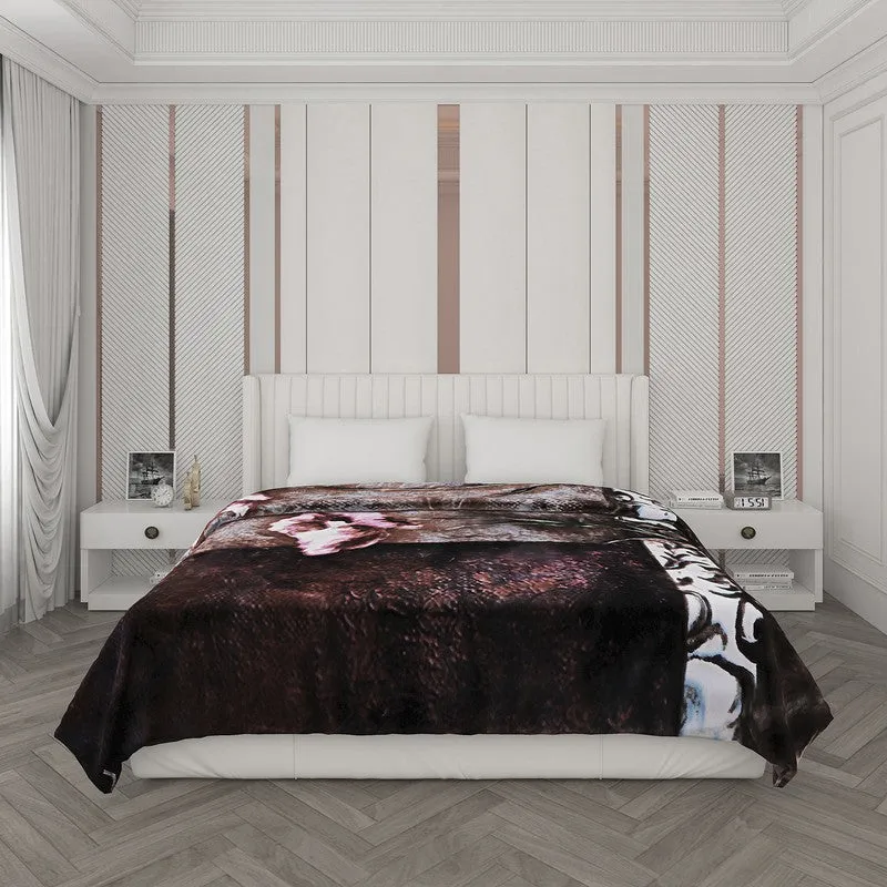 Monte Carlo Earthy Elegance Blanket (Brown)- 1000 GSM media 3
