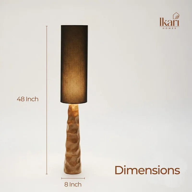 Tall Black Mango Wood Floor Lamp media 14