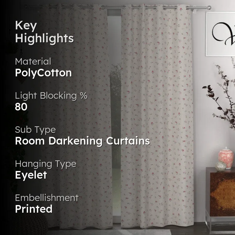 Rose Bloom Drape Curtains - Set of Two media 2