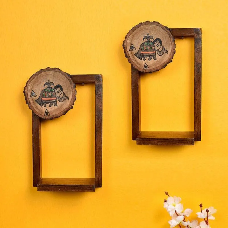 Timber Twist Wall Shelf - Set Of Two media 3
