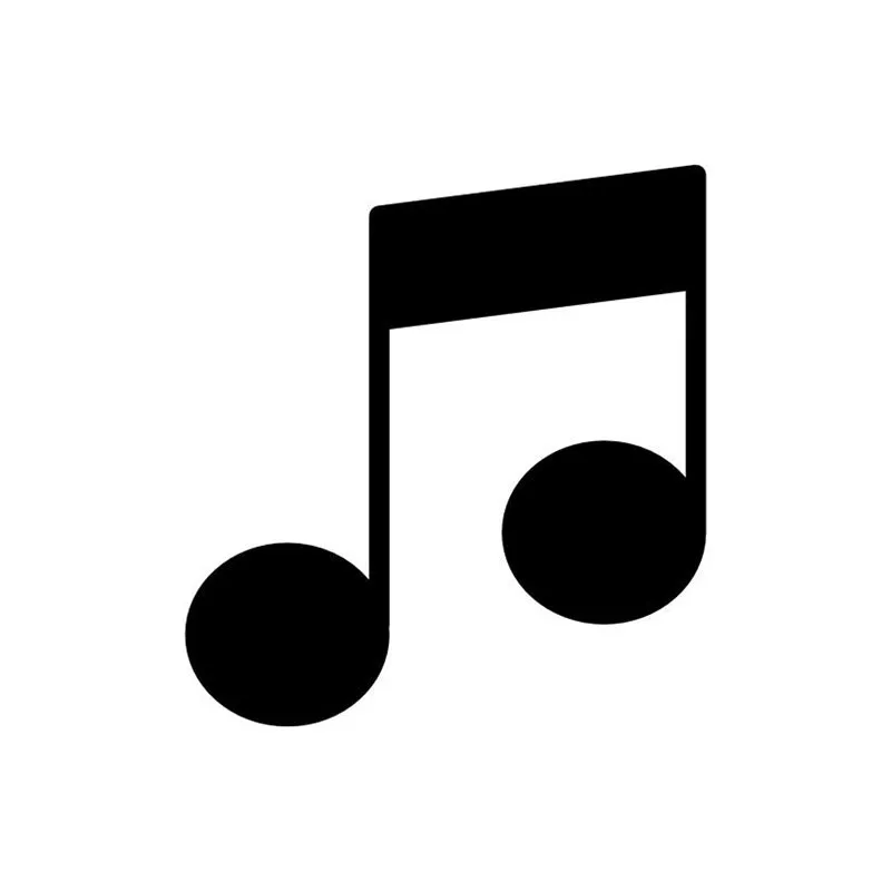 Quavers Pair Musical Note Black Iron Wall Accent media 3