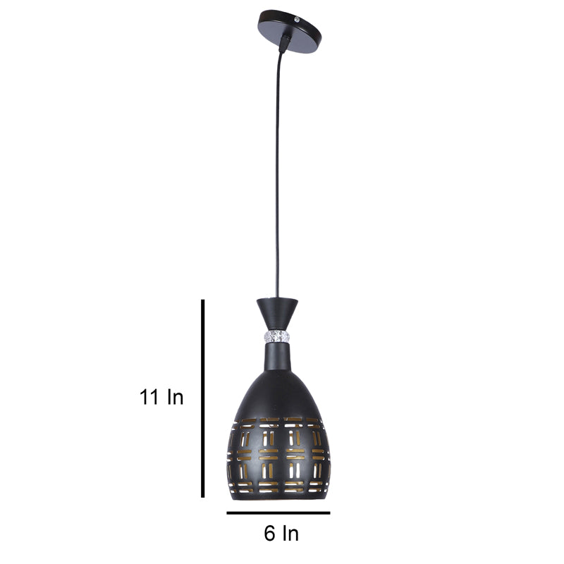 Carvera Iron Ceiling Lamp - Black & Gold media 8