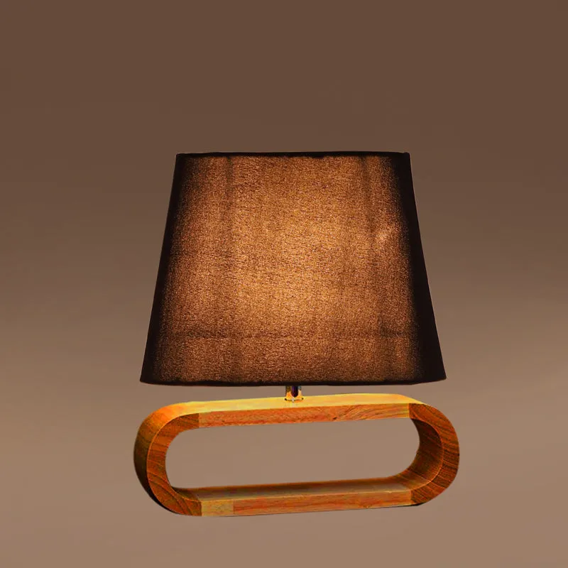 Cotin I Curve Cotton Table Lamp - Black,Brown media 5