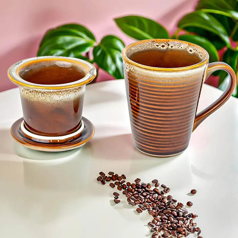 Vriksha Ceramic Mug With Infuser - 250 ML media 3