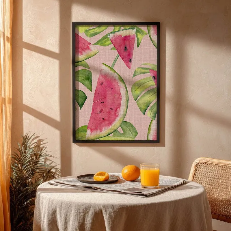 MelonBlast Archival Canvas Wall Art - Black media 4