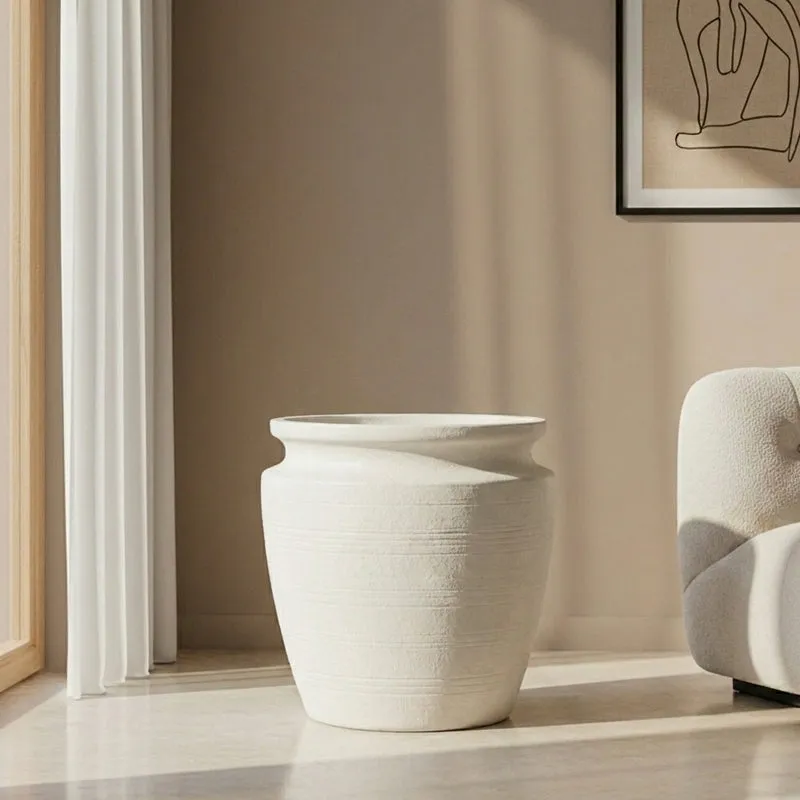 Elune Floor Planter - White - 3