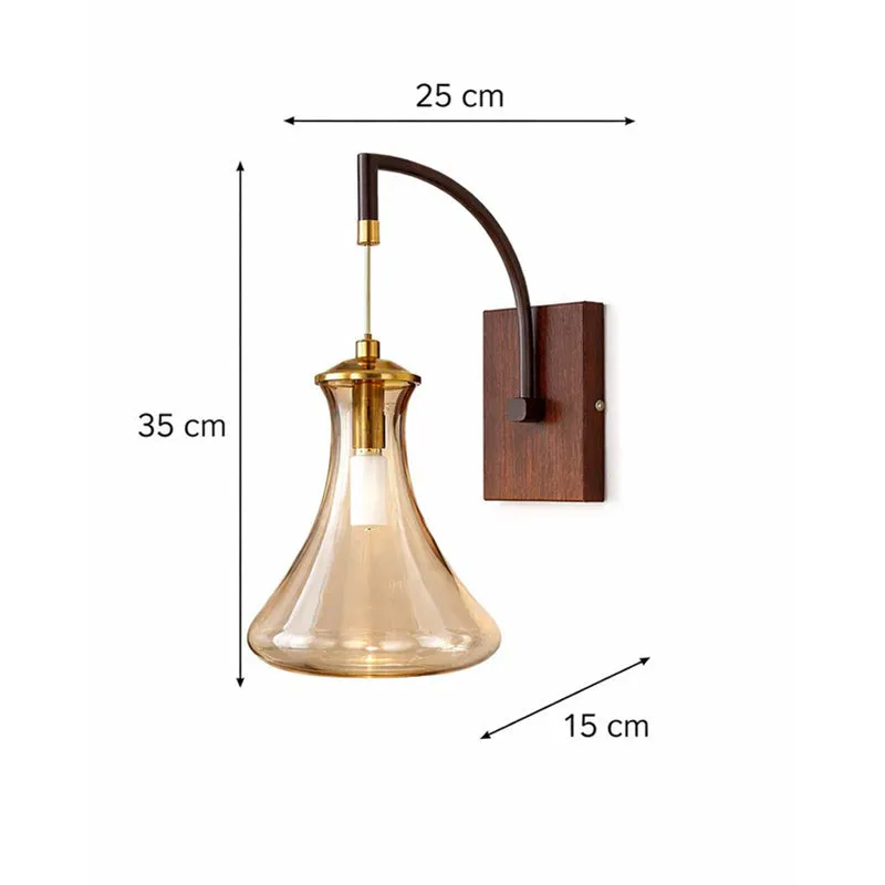 Amber Arch Vintage Metal Wall Lamp media 5