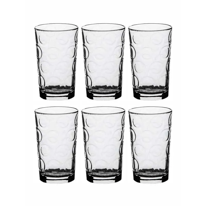Twist It Glass Tumbler (300 ml ) - Set of Six media 4