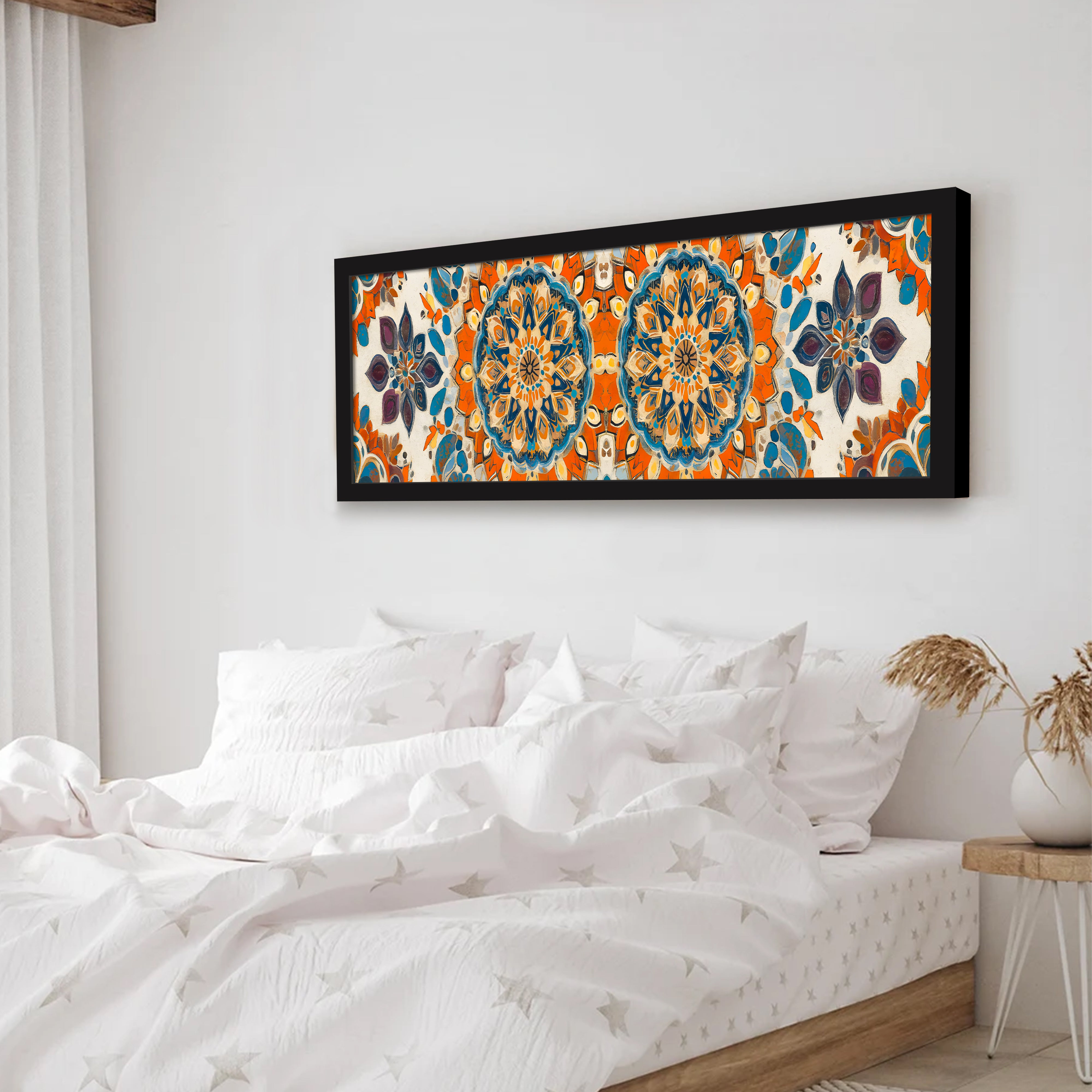 Mandala Art Paper Wall Painting With Frame media 5