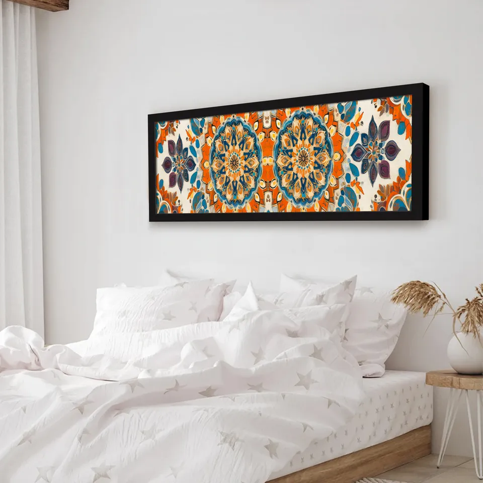 Mandala Art Paper Wall Painting With Frame media 5