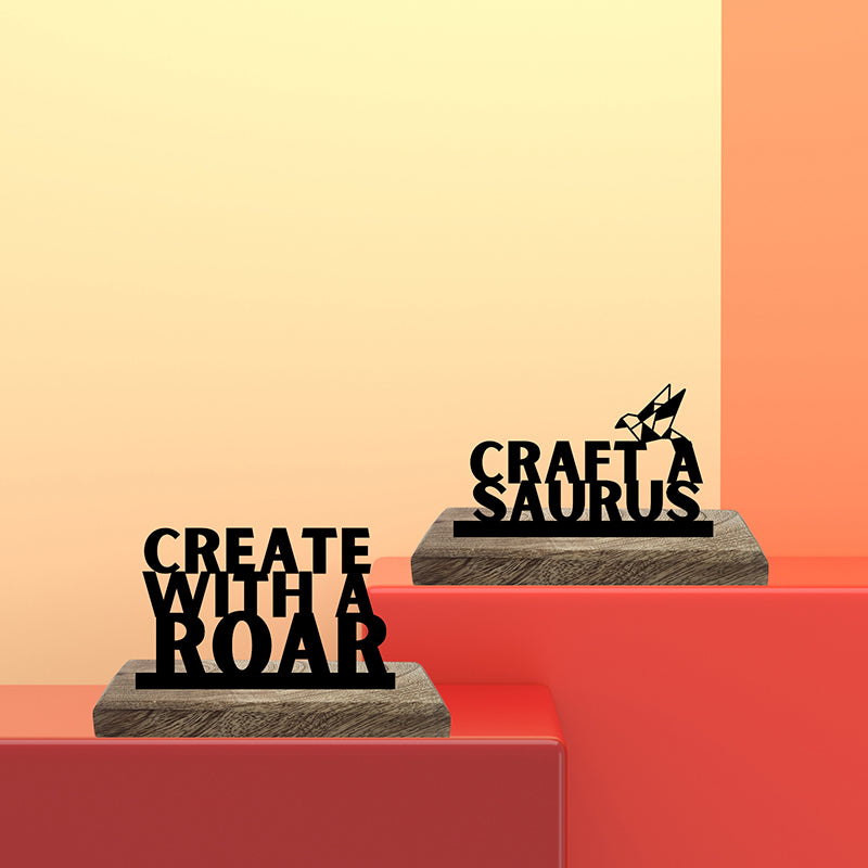 Craftasaurus Showpiece - Set Of Two