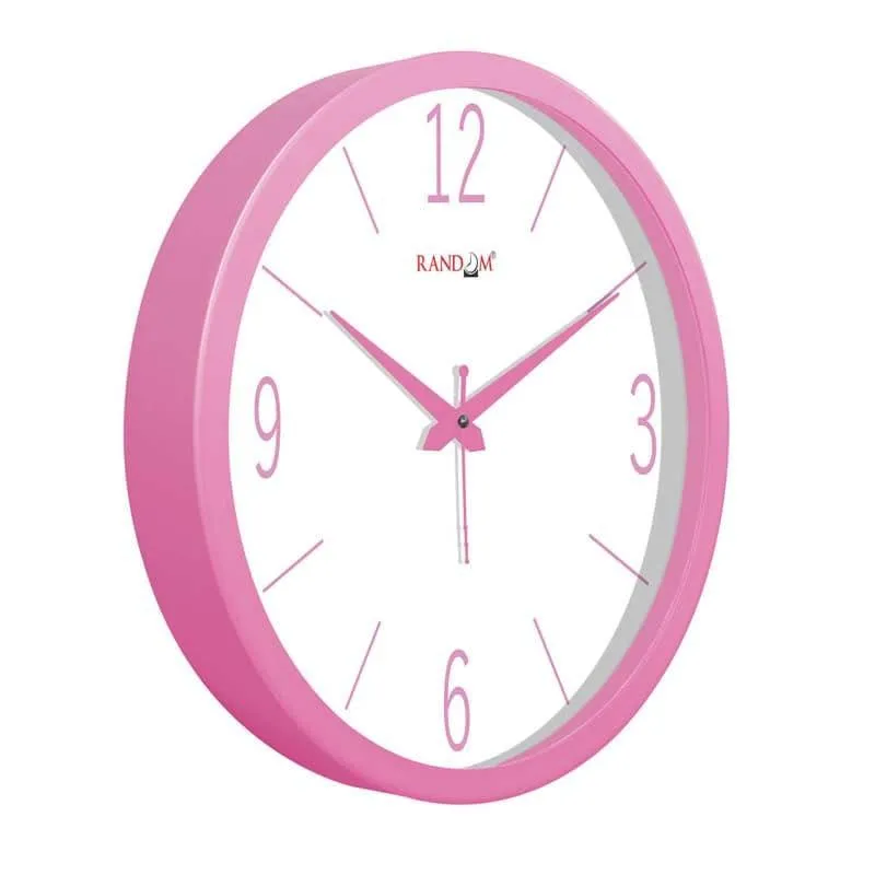 Polly Modern Wall Clock - Pink media 3