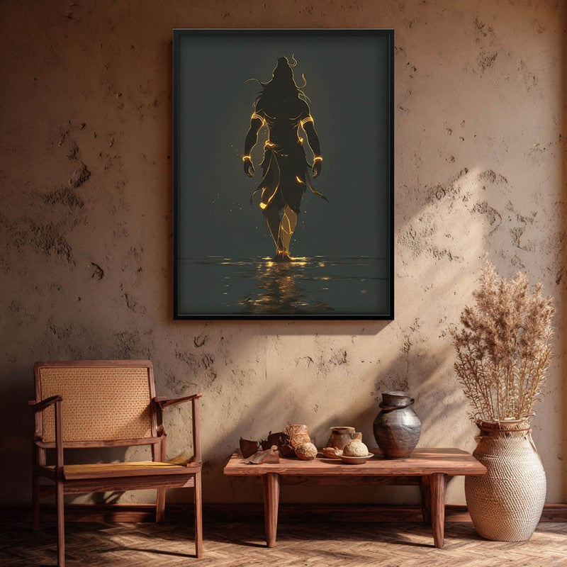 Powerful Lord Shiva Cosmic Energy Archival Paper Wall Art