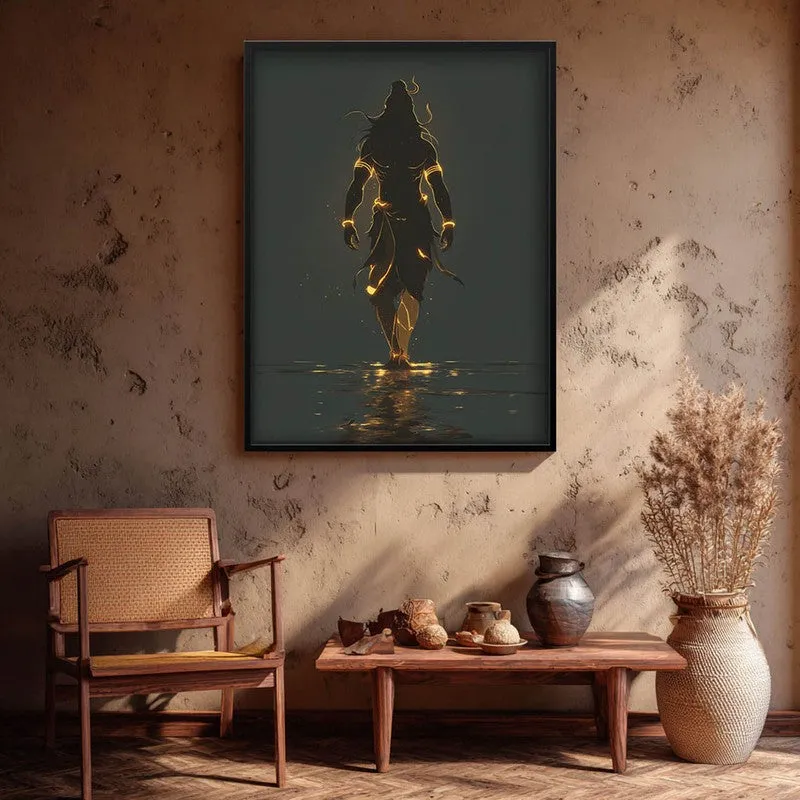 Powerful Lord Shiva Cosmic Energy Archival Paper Wall Art media 1