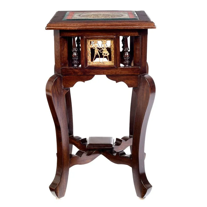 Karma Teak Wood Side Table media 6