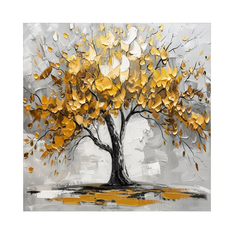 Tree of Gold Poly Canvas Wall Painting media 4