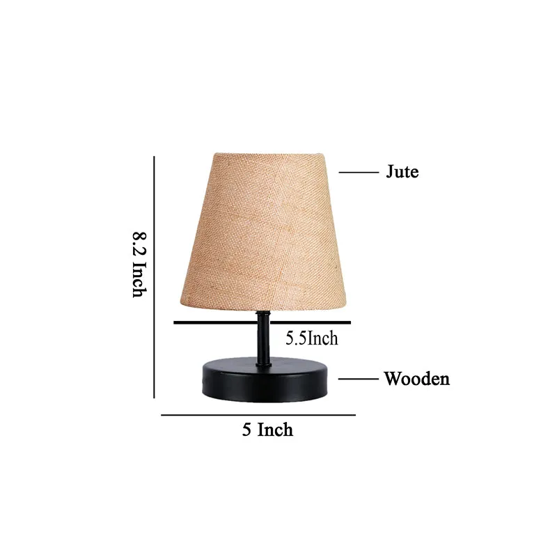 Otravo Jute Table Lamp - Beige,Black media 5