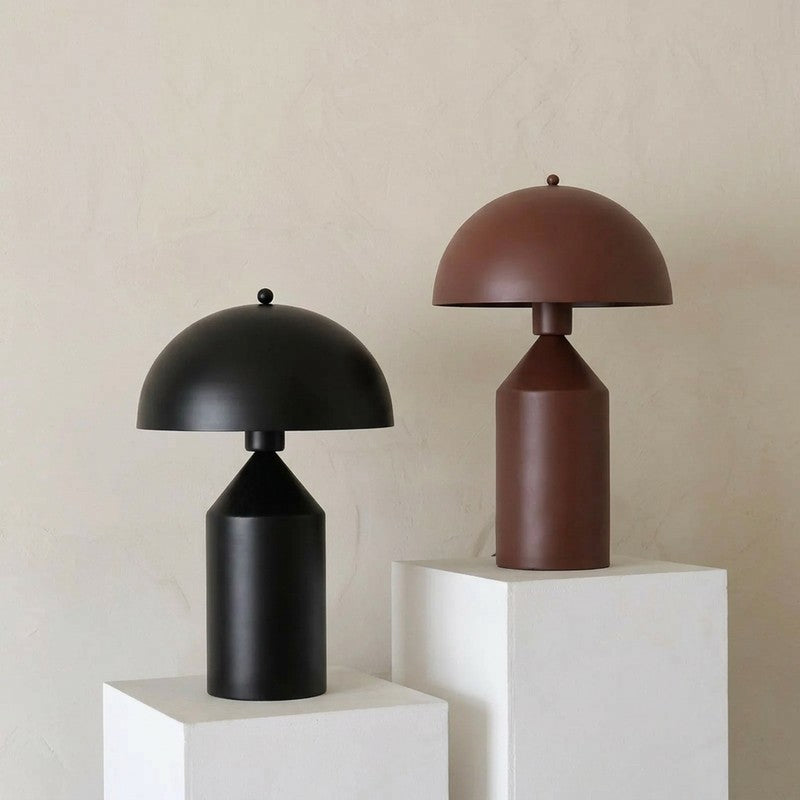 Fig Living Cone Pagen Metal Table Lamp - Brown media 9