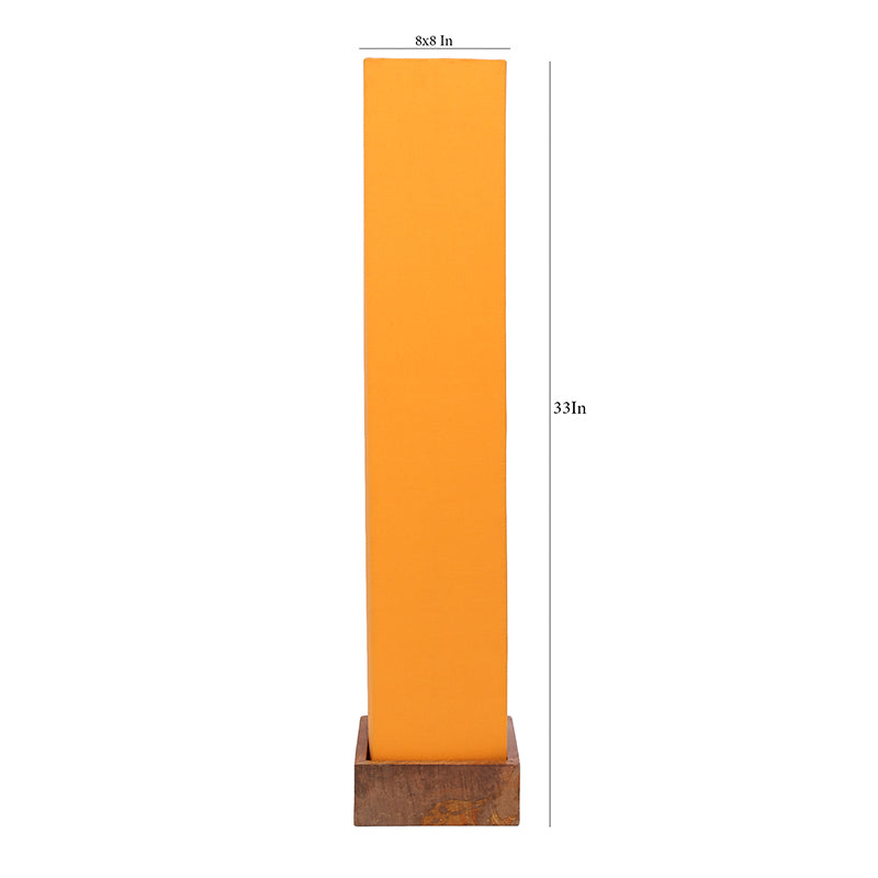 Aamiya Wooden Tower Floor Lamp - Yellow media 5