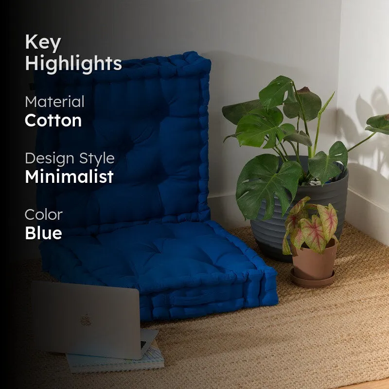 Marlon Floor Cushion (Classic Blue) - Set Of Two media 2