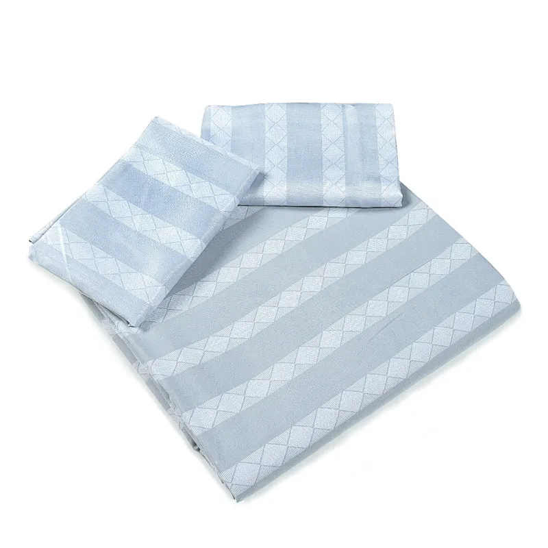 Saral Home Striped Microfiber Microfiber Bedsheet (Grey) - 350 GSM media 6