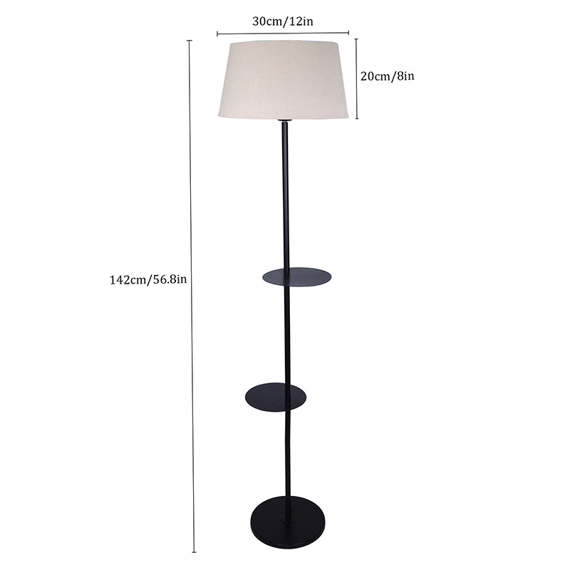 Elfin Floor Lamp With Shelf - Ivory media 6