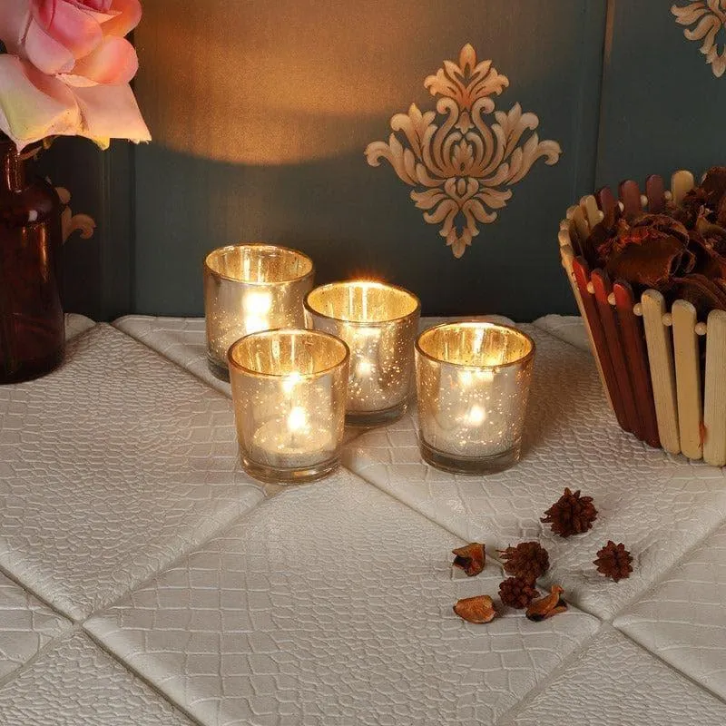 Brionne Tealight Candle Holder (Silver) - Set Of Four media 1