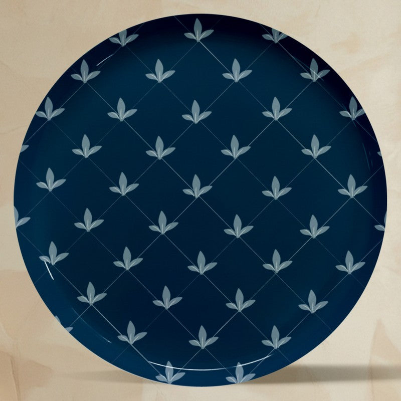Indigo Crest Metal Wall Plates - Set Of Five media 5