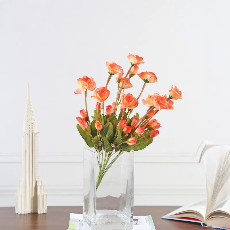 Mini Rose Artificial Flowers - Orange media 3