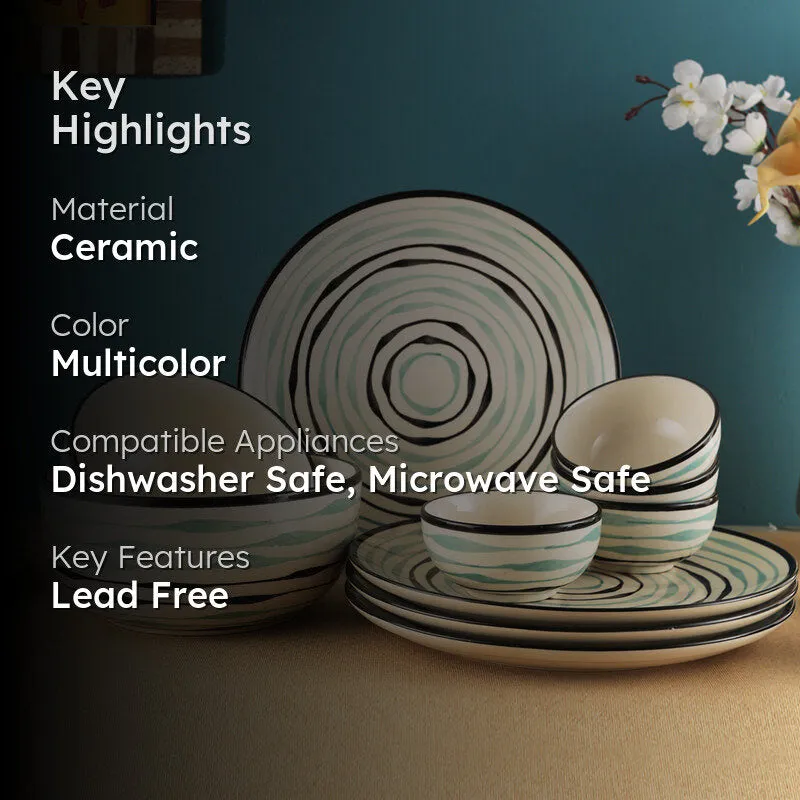 Sitara Stoneware Dinner Set - 10 Piece Set media 2