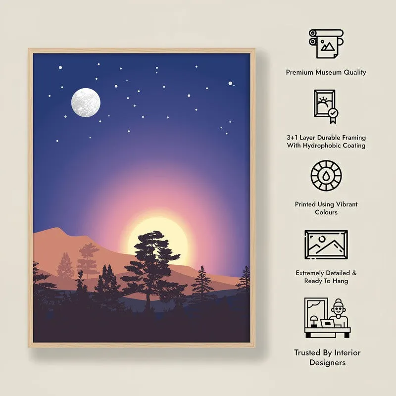Dune Archival Canvas Wall Art - Natural Brown Frame media 8
