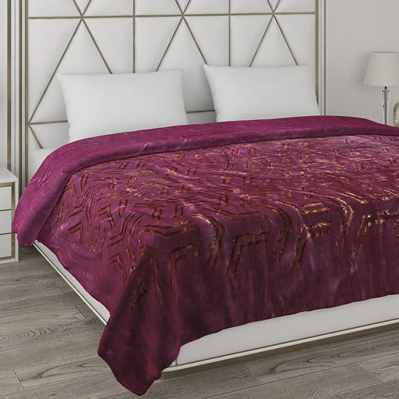 Monte Carlo Velvet Twilight Reversible Blanket - 950 GSM media 5