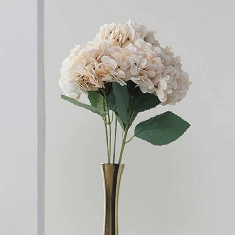 Luxury Artificial Hydrangea Flower Bunch - Peach media 3