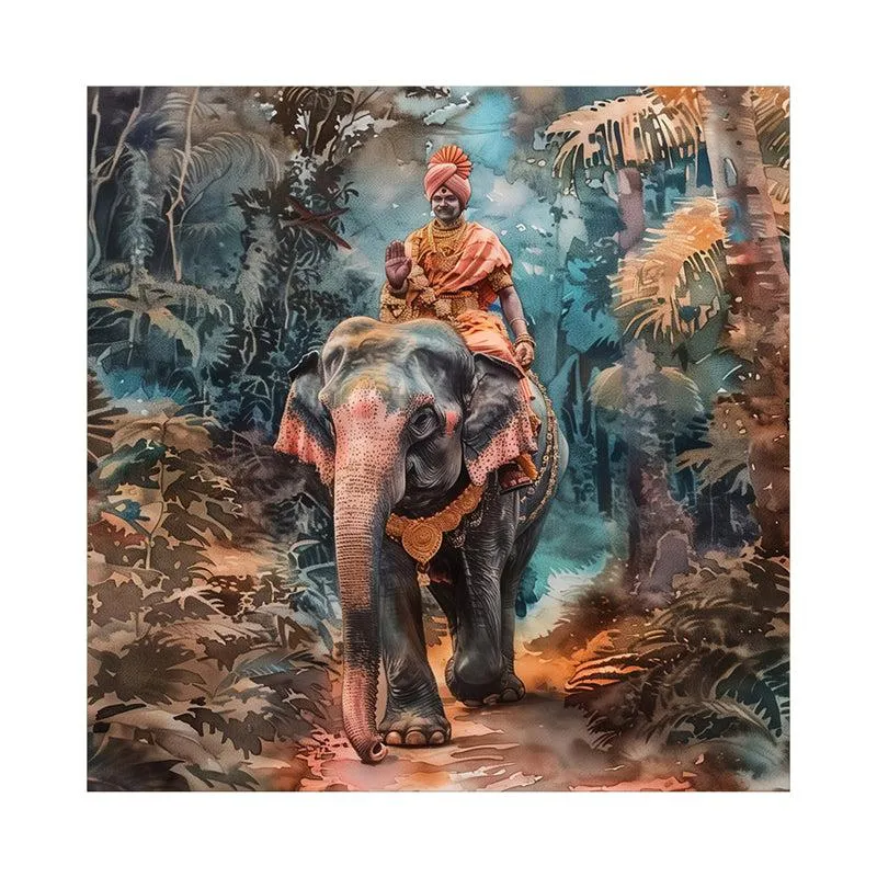 Majestic Jungle Ride Wall Painting media 4