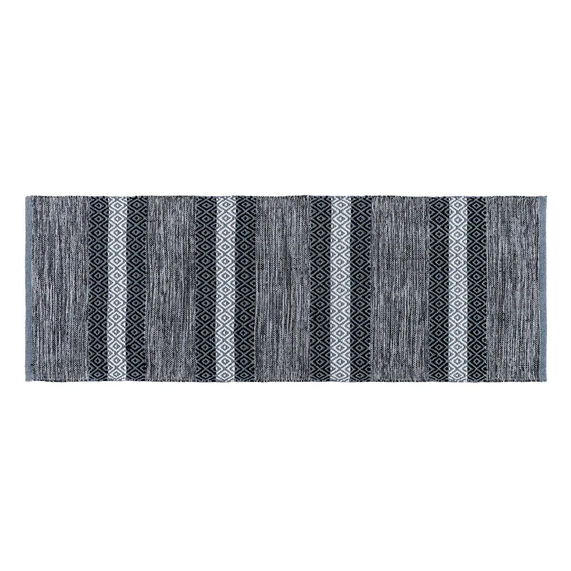 Runelle Cotton Runner Rug - Grey media 1