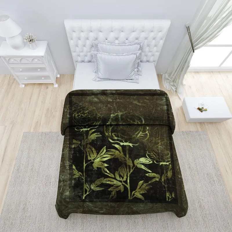 Monte Carlo Enchanted Forest Blanket (Olive Green)- 1022 GSM media 4