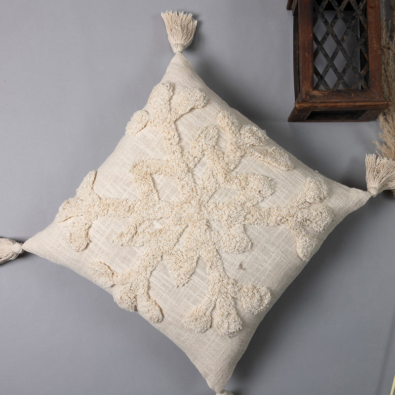 Snowflake Knot Tufted Cushion Cover media 5